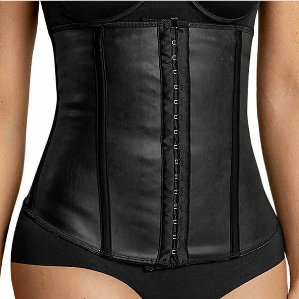 Faux leather shapewear